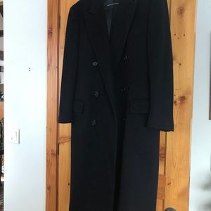 Men’s Saks Fifth Avenue Navy Wool Overcoat
